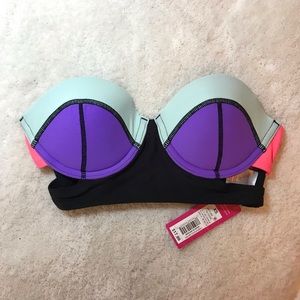 Xhilaration Size XS Strapless Purple Bikini Top